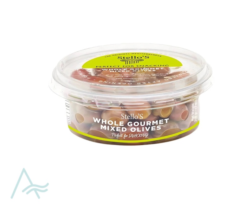 STELLOS WHOLE MIXD GREEN OLIVE 200 G